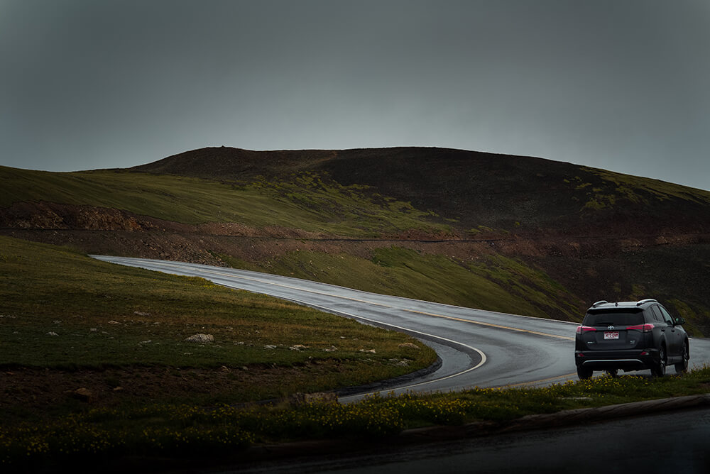 Car driving on road 